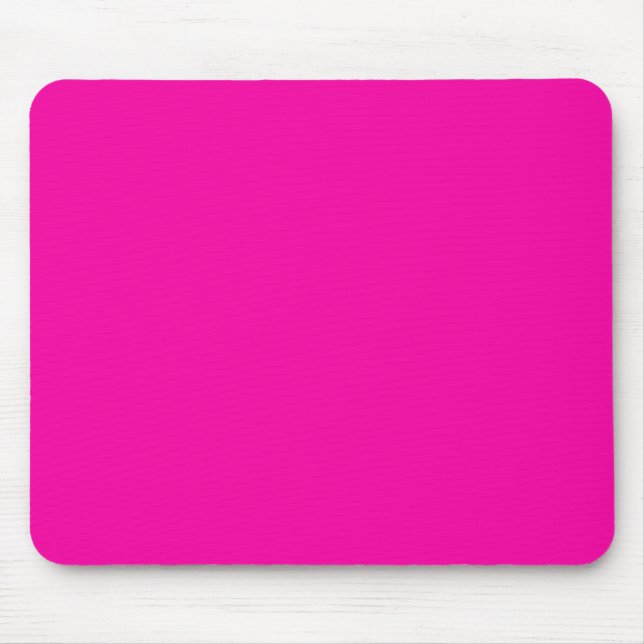 Hot Pink Colour Only Custom Design Mouse Mat (Front)