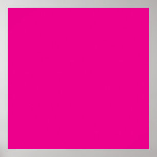 Hot Pink Colour Poster