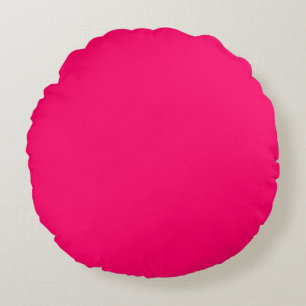 Hot Pink Colour Round Cushion