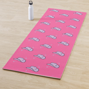 Hot Pink Cowgirl Rodeo Pattern Yoga Mat