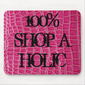 Hot Pink Croc Crocodile Skin Personalised Mousepad