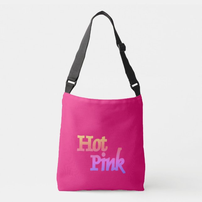 Hot Pink crossbody bag (Front)