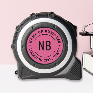 Hot Pink Custom Business Monogram Stamp 1