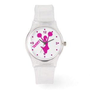 Hot Pink Custom Cheerleader's Watch