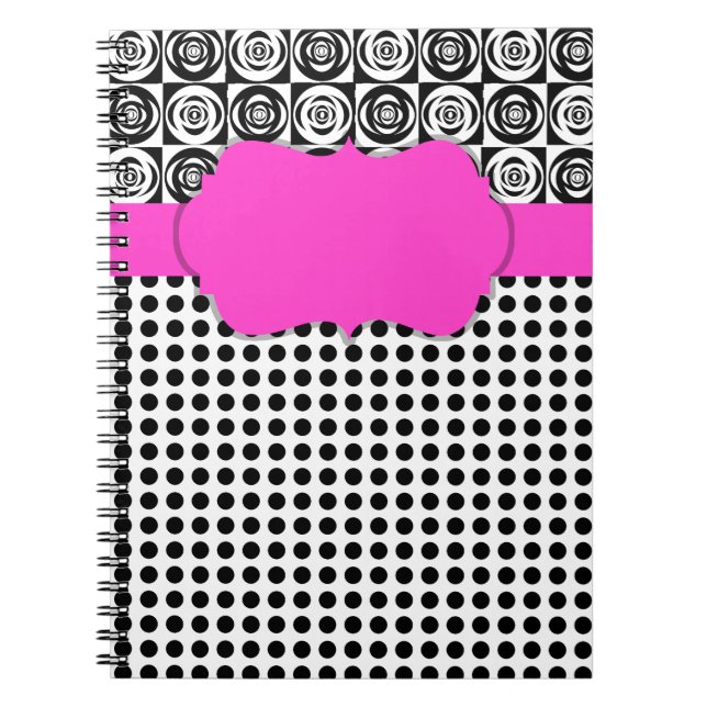 Hot Pink Custom Glam Notebook (Front)