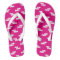 Hot Pink Dachshund Flip Flops