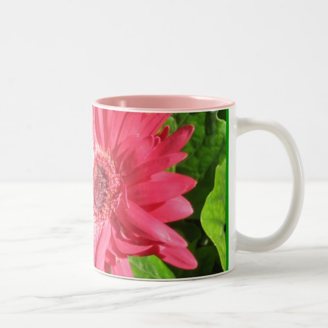 Hot Pink Daisy Coffee Mug (Right)