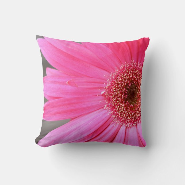 Hot Pink Daisy Cushion (Front)
