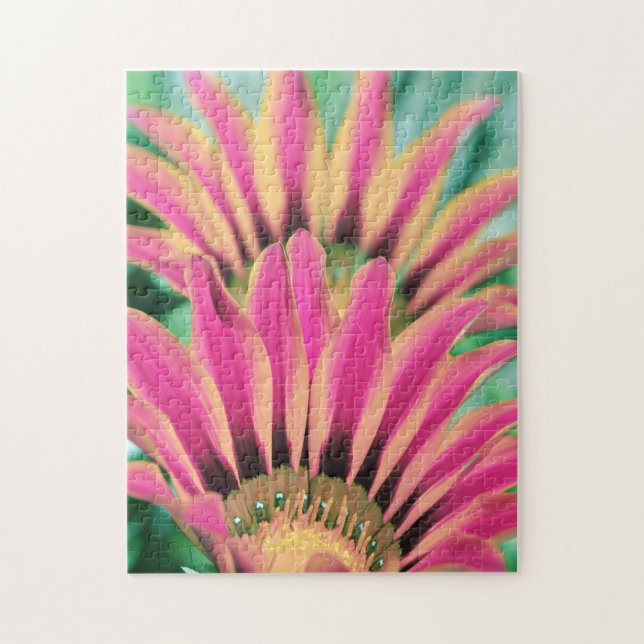 Hot Pink Daisy Petals Jigsaw Puzzle (Vertical)