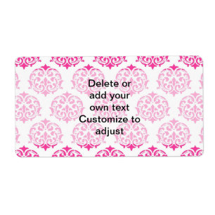 Hot pink damask