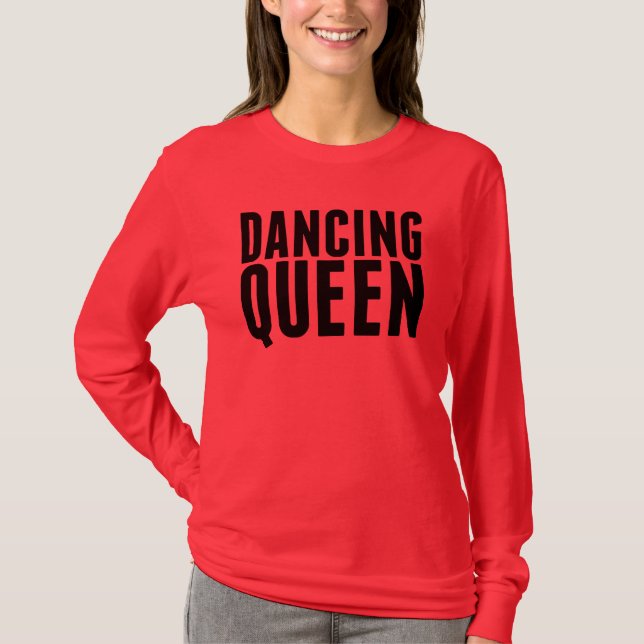Hot Pink Dancing Off Shoulder Tee (Front)