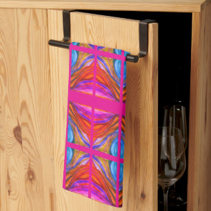 Hot Pink Desert Inspirations Tea Towel