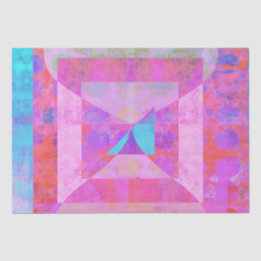 Hot Pink Dream #1 Mixed Media Tissue Paper