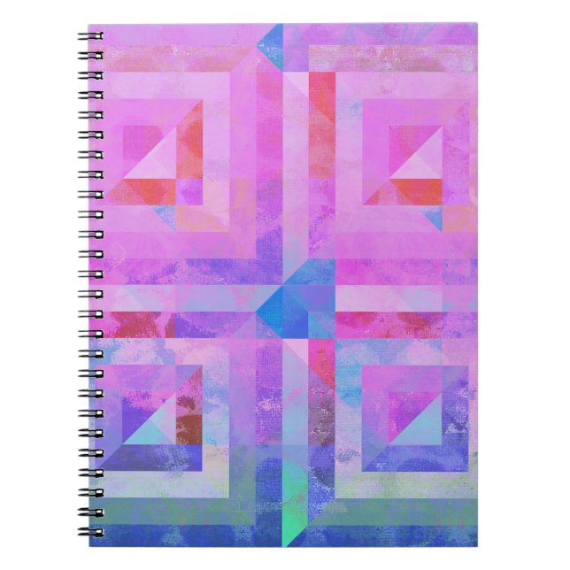 Hot Pink Dream #2 Mixed Media Spiral Notebook (Front)