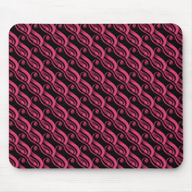 Hot Pink Effortless Charm Mousepad (Front)