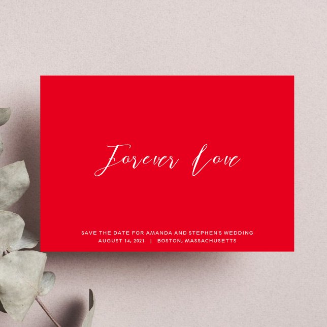 Hot Pink Elegant Typography Wedding Save The Date (Creator Uploaded)