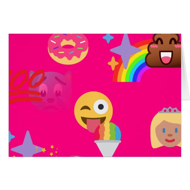 hot pink emoji (Front Horizontal)
