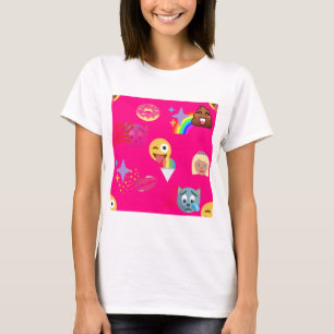 hot pink emoji T-Shirt
