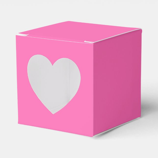 Hot Pink Favour Box (Front Side)