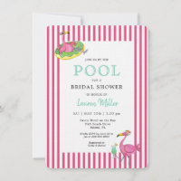 Hot pink Flamingo POOL party Bridal shower
