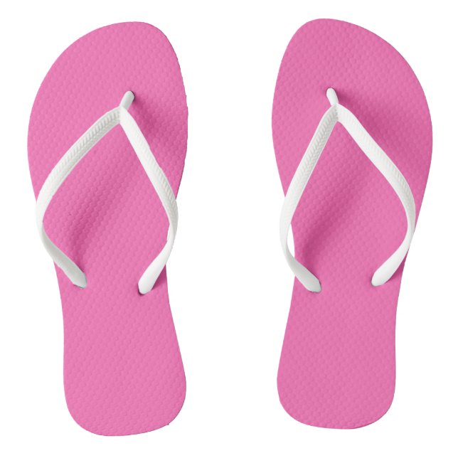 Hot Pink Flip Flops (Footbed)