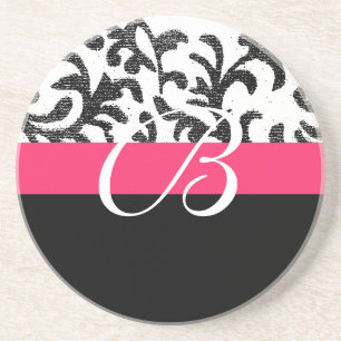 Hot Pink Floral Coaster