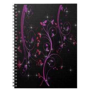 Hot Pink Flowers Notebook