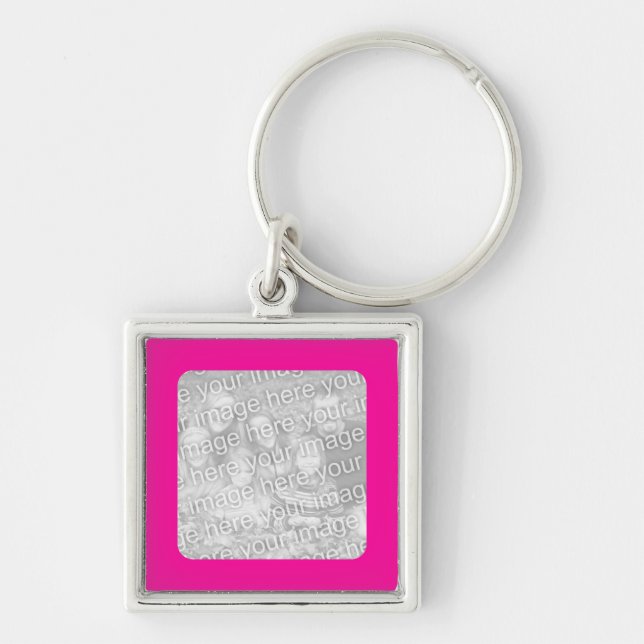 Hot Pink Frame Keychain (Front)