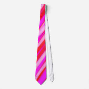 Hot Pink Fuchsia Abstract Stripes Tie