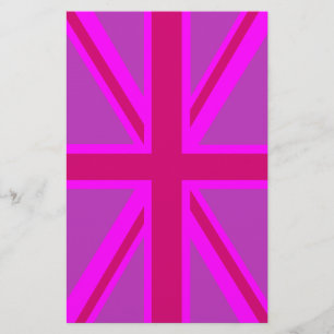 Hot Pink Fuchsia Union Jack Decor