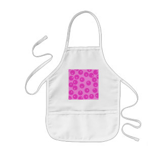 Hot Pink Funky Retro Pattern. Kids Apron