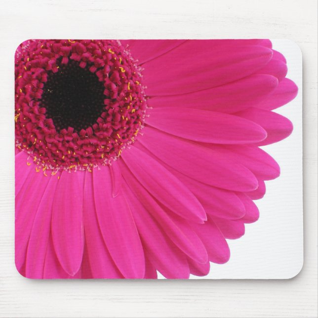 Hot Pink Gerbera Mouse Mat (Front)