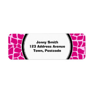 Hot pink giraffe pattern