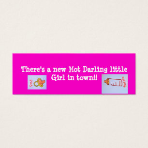 hot pink girl bookmarks