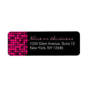 Hot Pink Glam Custom Address Labels