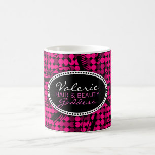 Hot Pink Glam Custom Hair & Beauty Mug
