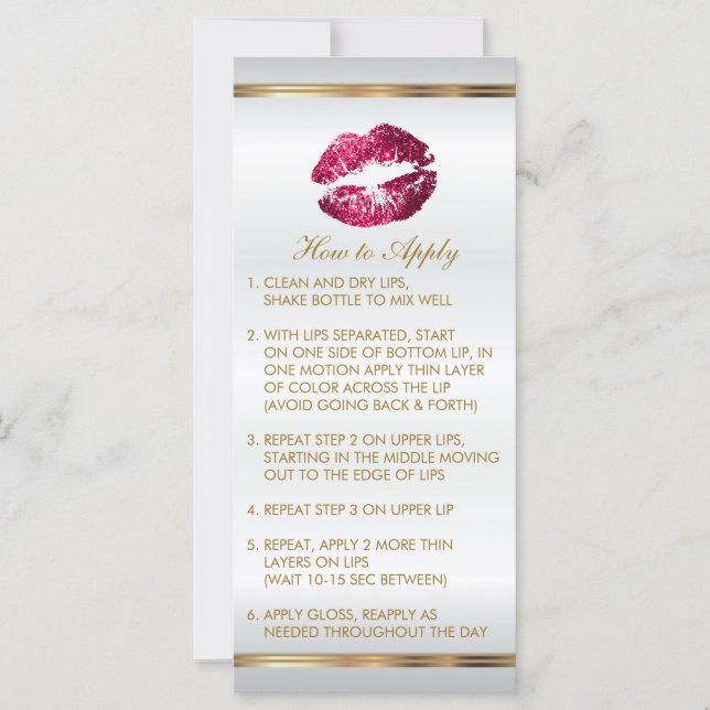 Hot Pink Glitter Lip Instructions 2 (Front)
