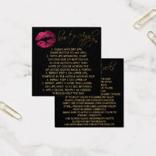 Hot Pink Glitter Lips 2 - How to Apply