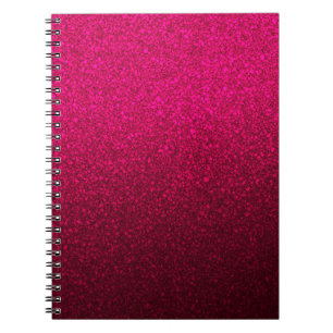 Hot Pink Glitter Notebook