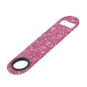 Hot Pink Glitter Printed