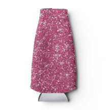 Hot Pink Glitter Printed