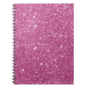 Hot Pink Glitter Sparkles Notebook