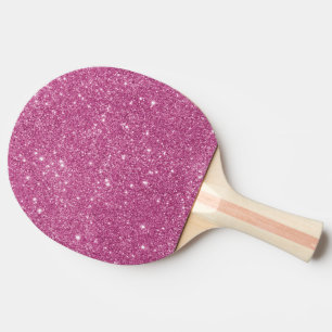Hot Pink Glitter Sparkles Ping Pong Paddle