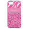 Hot Pink Glitter Zebra Print Rhinestone Girly Case