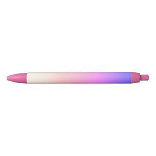 Hot Pink Gradient Black Ink Pen