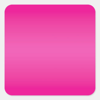 Hot Pink Gradient Blank Square Sticker