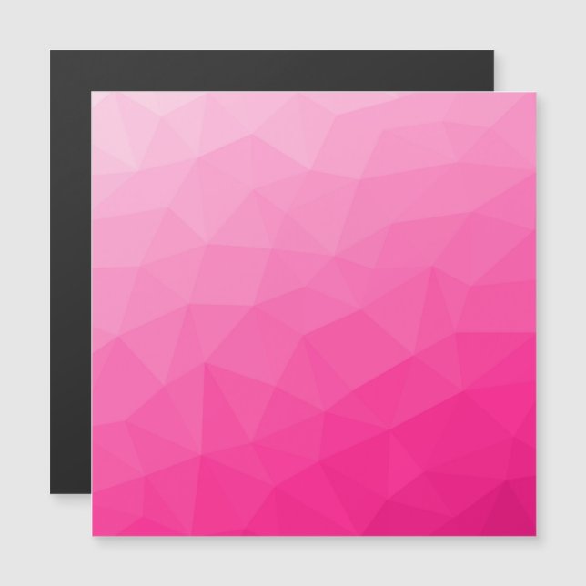 Hot pink Gradient Geometric Mesh Pattern (Front/Back)
