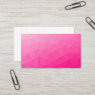 Hot pink Gradient Geometric Mesh Pattern Business Card