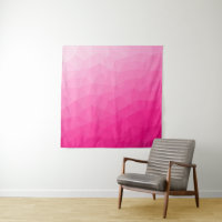 Hot pink gradient geometric mesh pattern