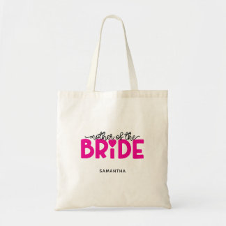 Hot Pink Heart Mother of the Bride Tote Bag